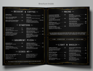Menu Design by SAI DESIGNS for The Alpine Hotel  | Design: #16425674