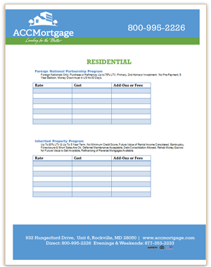 1 Page Rate Sheet Designed in Word  | Flyer Design by galleria.by.leah