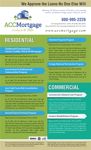1 Page Rate Sheet Designed in Word  | Flyer Design by meet007