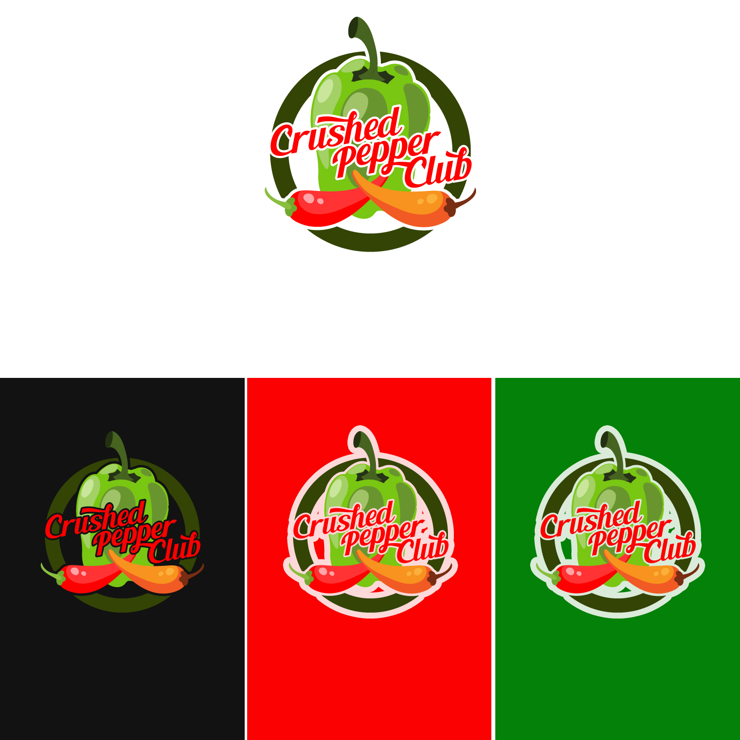 Logo Design by at-as for Crushed Pepper Club | Design #16287927