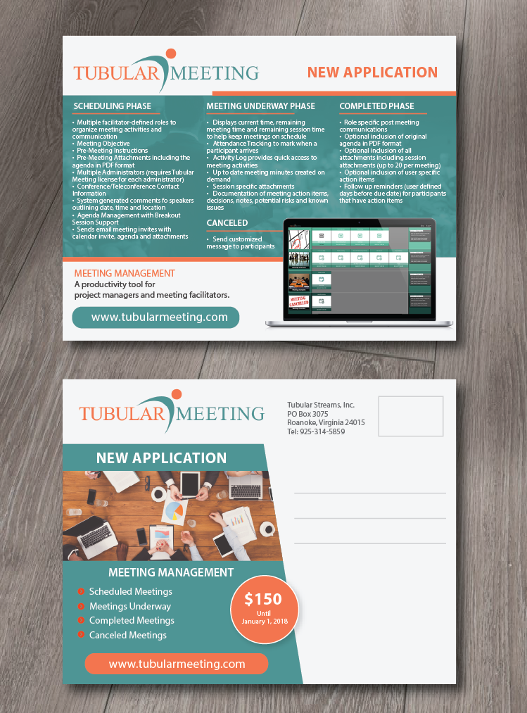 Postcard Design by alex989 for Tubular Streams | Design #16136081