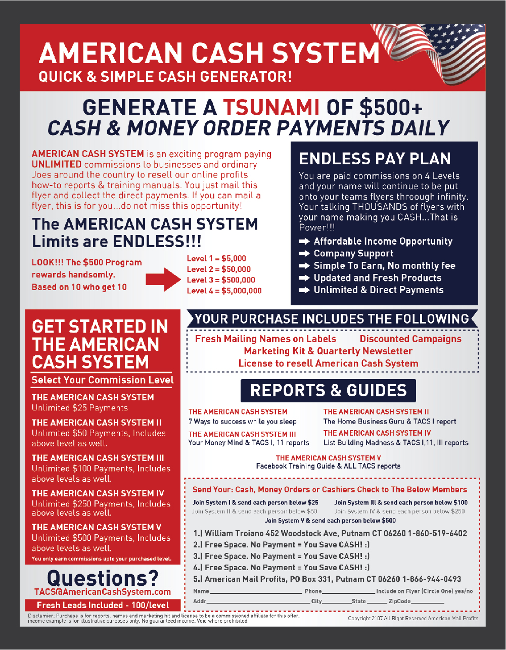Flyer Design by Deziners Zone for American Mail Profits | Design #16148689