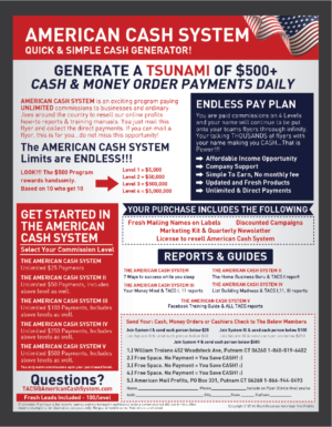 Flyer Design by Deziners Zone for American Mail Profits | Design: #16148689