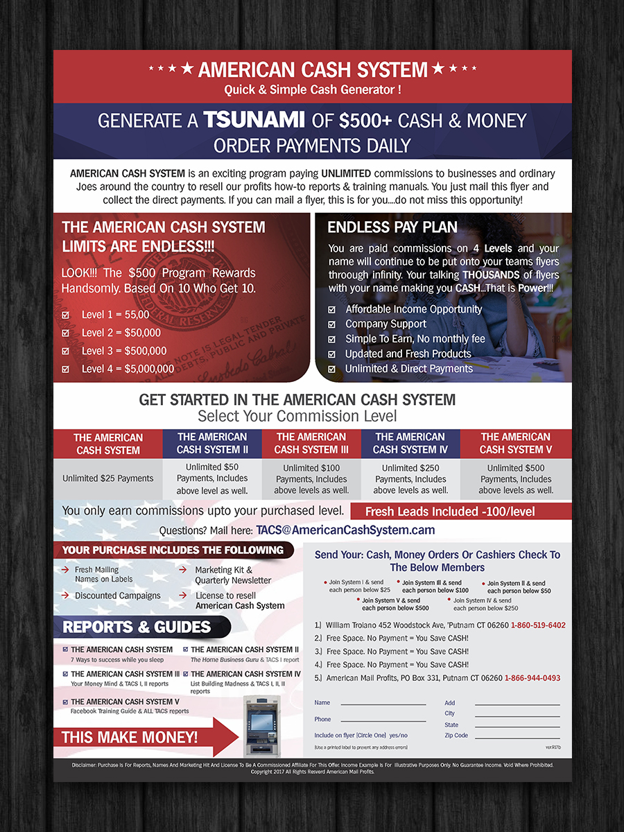 Flyer Design by ESolz Technologies for American Mail Profits | Design: #16145347