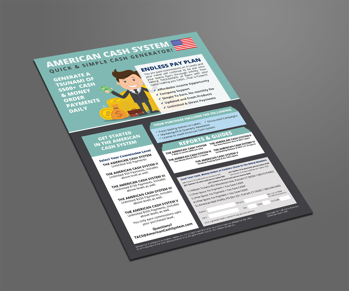 upmarket serious small business flyer design for american mail