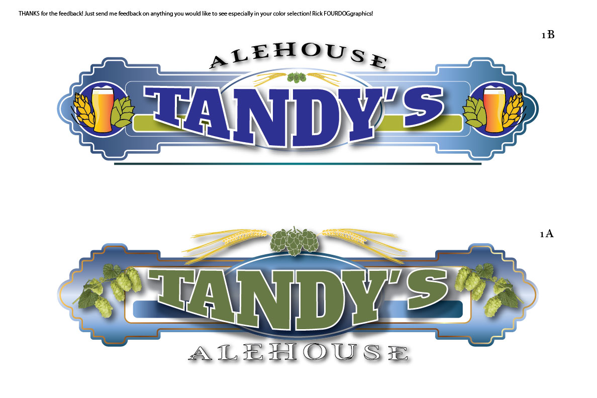 Logo Design by fourdog123 for Tandy's Alehouse  | Design #16168275