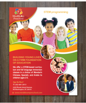 Flyer Design by alex989 for MIndBloom Preschool | Design: #16146889