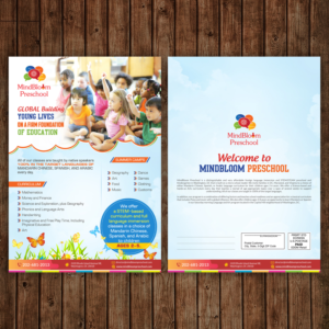 Flyer Design by debdesign for MIndBloom Preschool | Design: #16180331