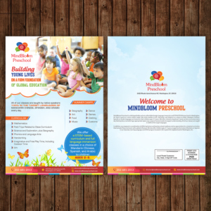 Flyer Design by debdesign for MIndBloom Preschool | Design: #16208624