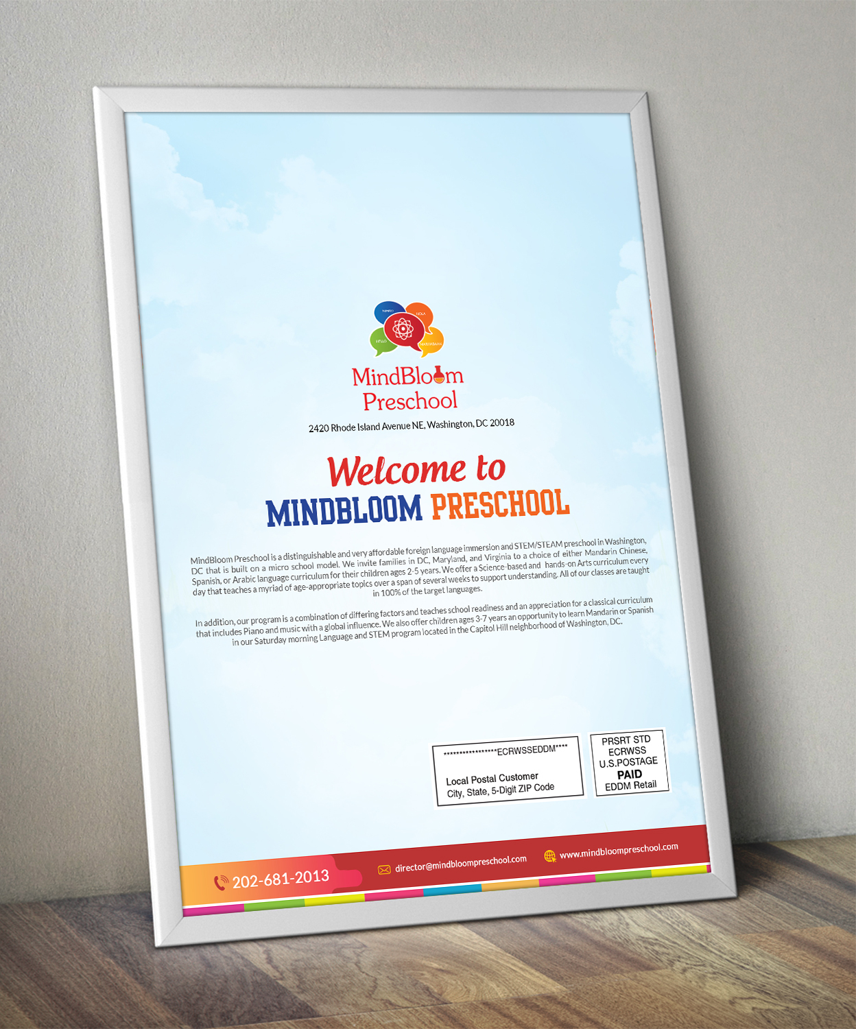 Flyer-Design von debdesign für MIndBloom Preschool | Design #16340073