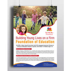 Flyer Design by creative.bugs for MIndBloom Preschool | Design: #16145747