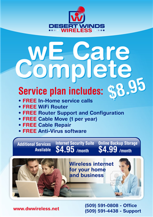 wE Care Complete Project | Diseño de Flyer por Atvento Graphics