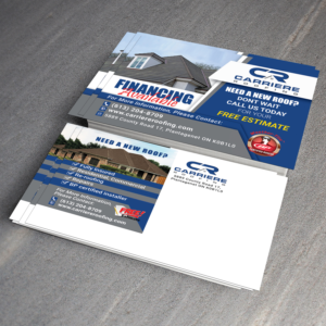 Diseño de Postal por NatPearlDesigns para Carriere Roofing | Diseño: #16300738