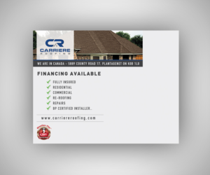 Postcard Design by neboica for Carriere Roofing | Design: #16325145