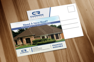 Diseño de Postal por Deziners Zone para Carriere Roofing | Diseño: #16282128