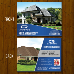Postcard Design by Schöpfer for Carriere Roofing | Design: #16282725