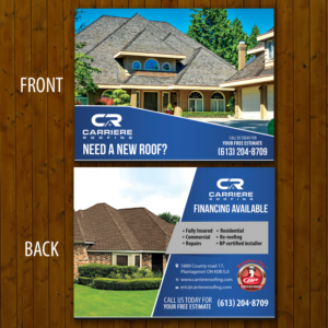 Diseño de Postal por Schöpfer para Carriere Roofing | Diseño: #16288702