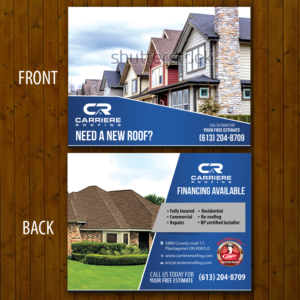 Diseño de Postal por Schöpfer para Carriere Roofing | Diseño: #16288704