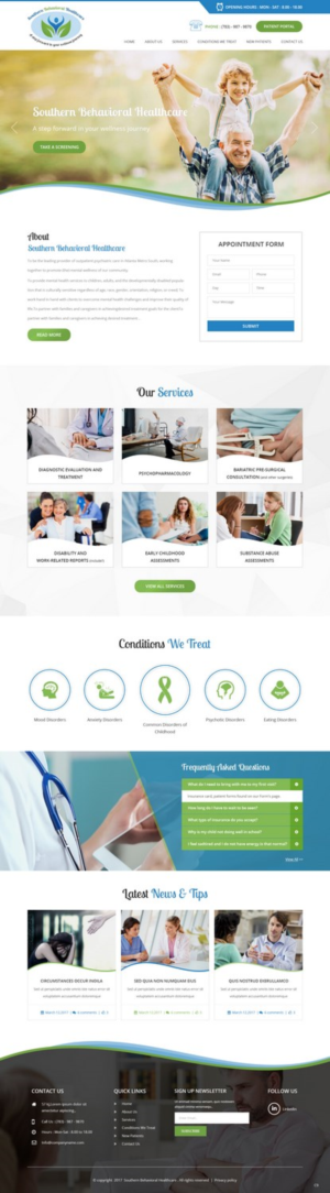 Diseño Web por pb para Southern Behavioral Healthcare | Diseño: #16153269