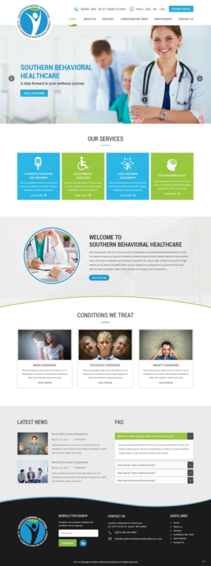Web Design by pb for Southern Behavioral Healthcare | Design: #16153277