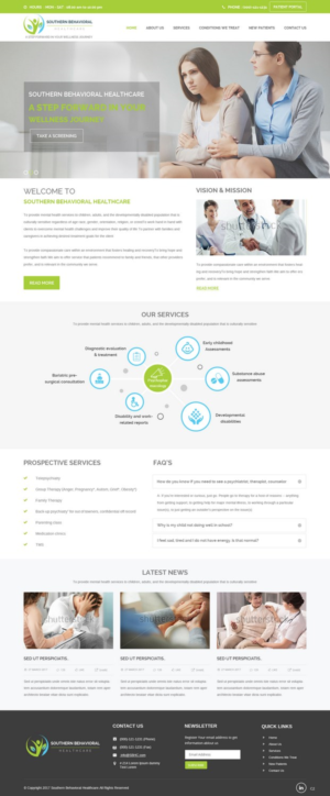 Web Design by pb for Southern Behavioral Healthcare | Design: #16153278