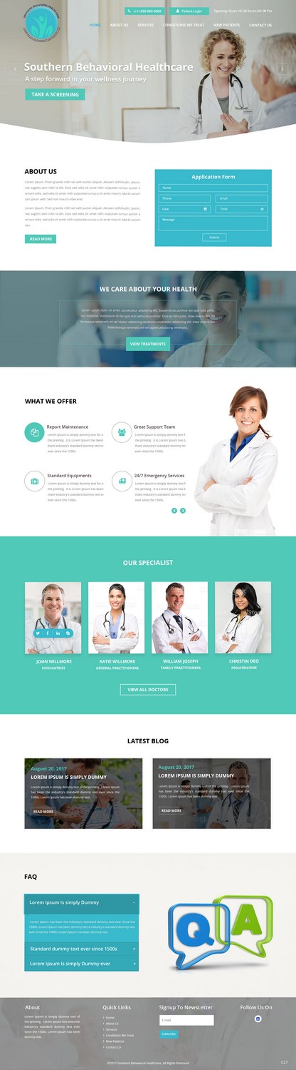 Diseño Web por pb para Southern Behavioral Healthcare | Diseño #16153280