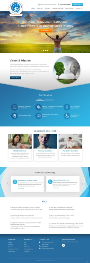 Diseño Web por pb para Southern Behavioral Healthcare | Diseño: #16153295