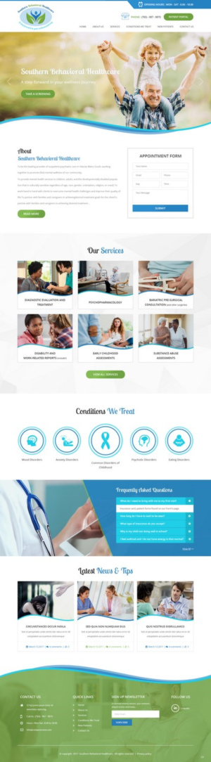 Diseño Web por pb para Southern Behavioral Healthcare | Diseño: #16377202