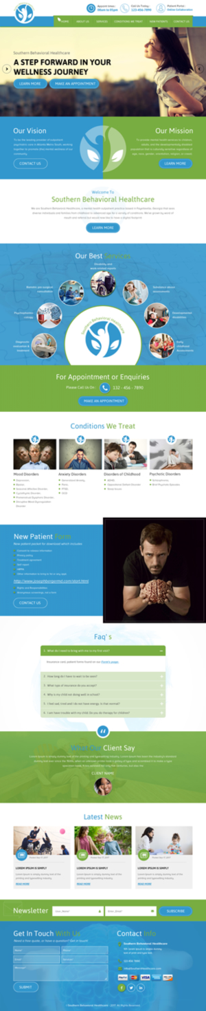 Web-Design von rightway für Southern Behavioral Healthcare | Design: #16153402
