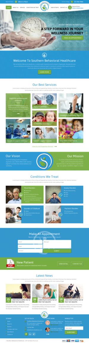 Web-Design von rightway für Southern Behavioral Healthcare | Design: #16153403
