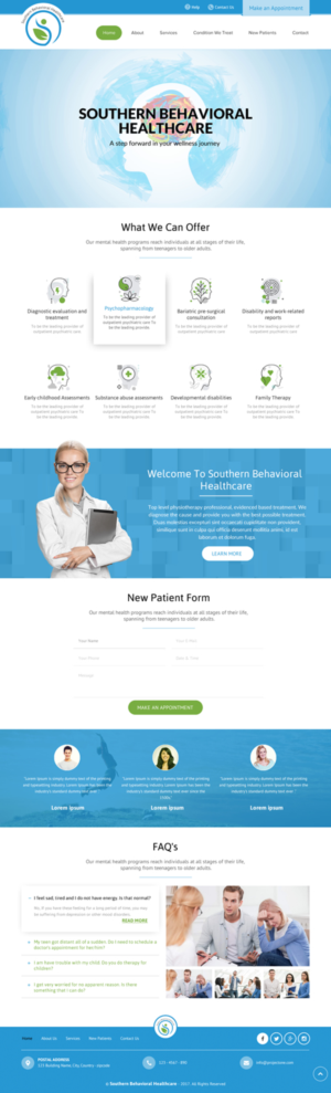 Web-Design von rightway für Southern Behavioral Healthcare | Design: #16153406