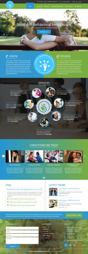 Diseño Web por rightway para Southern Behavioral Healthcare | Diseño: #16588587