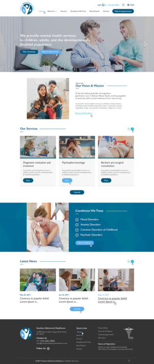 Diseño Web por Ved Web Services para Southern Behavioral Healthcare | Diseño #16153444