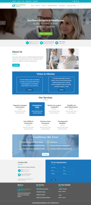 Diseño Web por weekidesigner para Southern Behavioral Healthcare | Diseño #16171642
