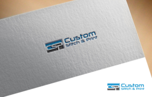 Logo Design by Verified artistry (Design garden) for Custom Stitch & Print | Design: #16280285
