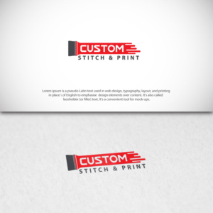 Logo Design by Kingdom Vision for Custom Stitch & Print | Design #16204845
