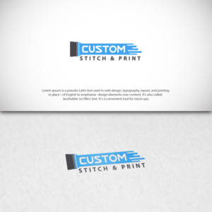 Logo Design by Kingdom Vision for Custom Stitch & Print | Design: #16204846