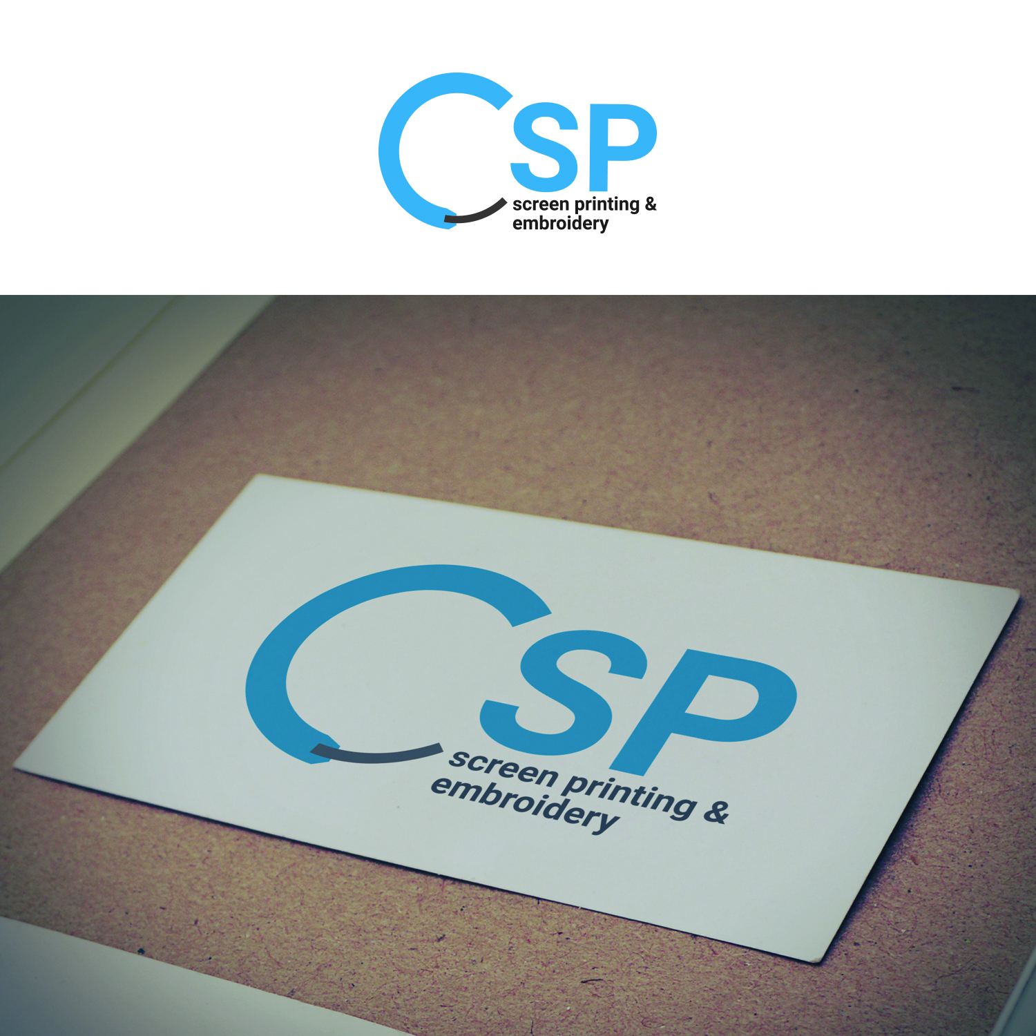 Logo Design by BRAT Studio for Custom Stitch & Print | Design #16195726