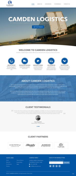 Web Design by pb for Camden Logistics | Design: #16178797