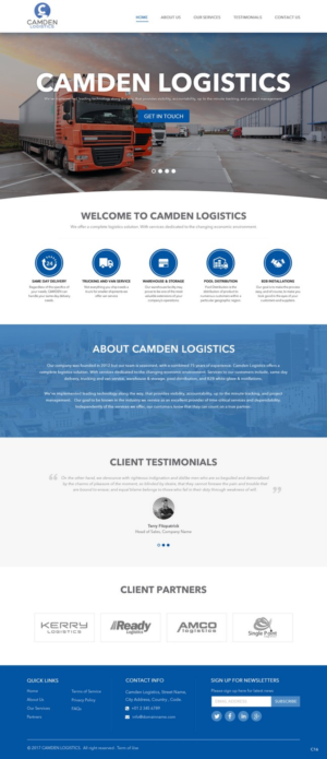 Web Design by pb for Camden Logistics | Design: #16178798