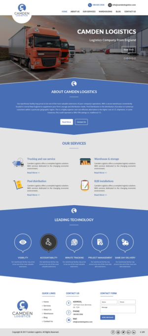 Web Design by pb for Camden Logistics | Design: #16178814