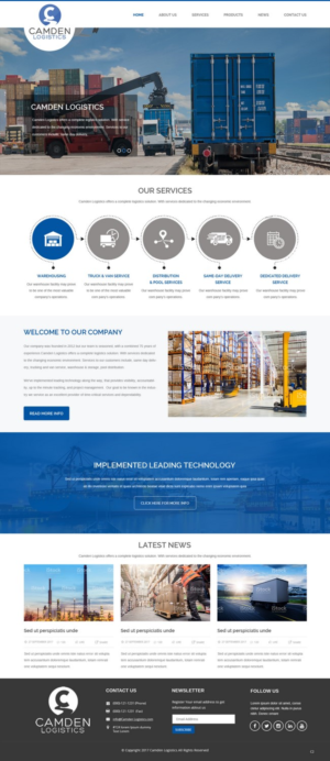 Web Design by pb for Camden Logistics | Design: #16178817