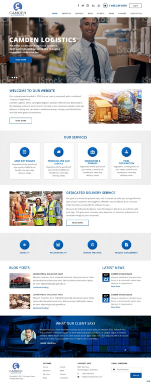 Web Design by pb for Camden Logistics | Design: #16178824