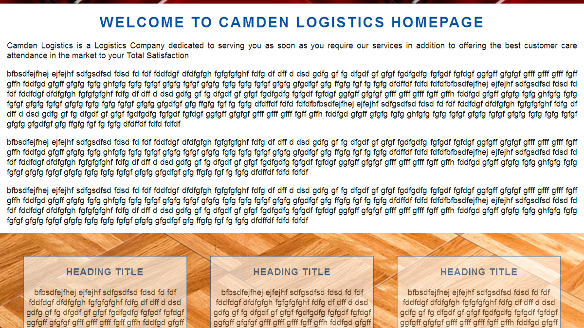 Web Design by Mwas Designs, Print and Signage for Camden Logistics | Design #16183494