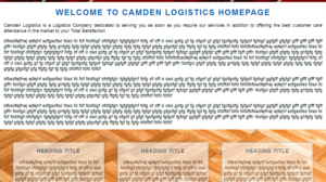 Web Design by Mwas Designs, Print and Signage for Camden Logistics | Design: #16183494