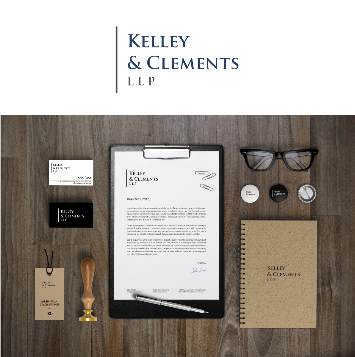 Logo Design by kenthuz for Kelley & Clements LLP | Design #16155207