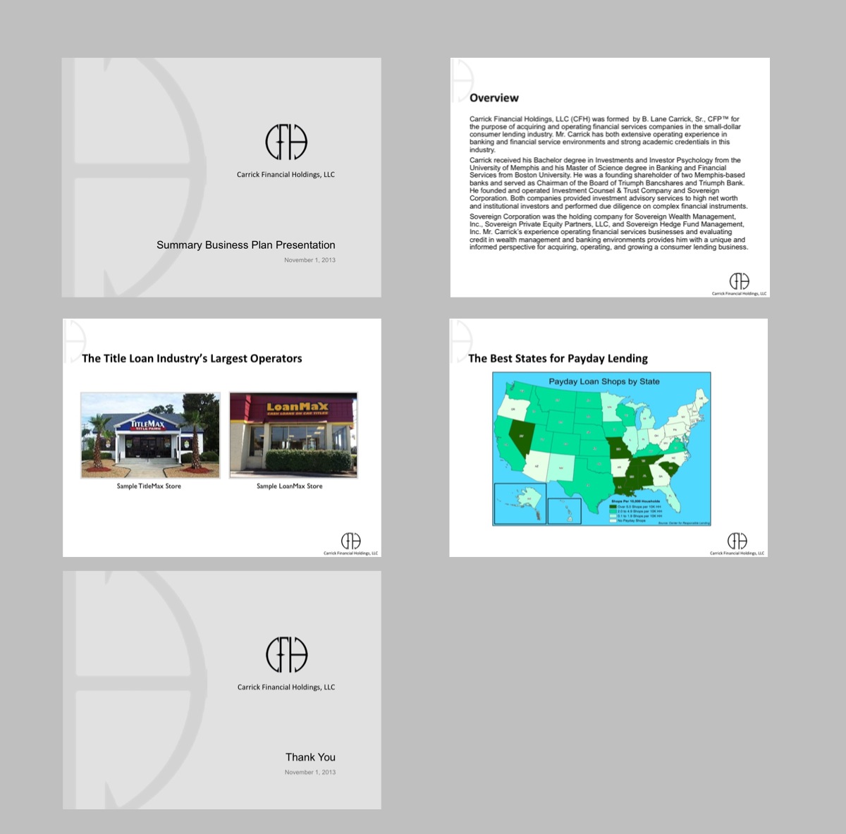 PowerPoint Design by anharfahrul for Carrick Restaurant Group, LLC | Design #2641690