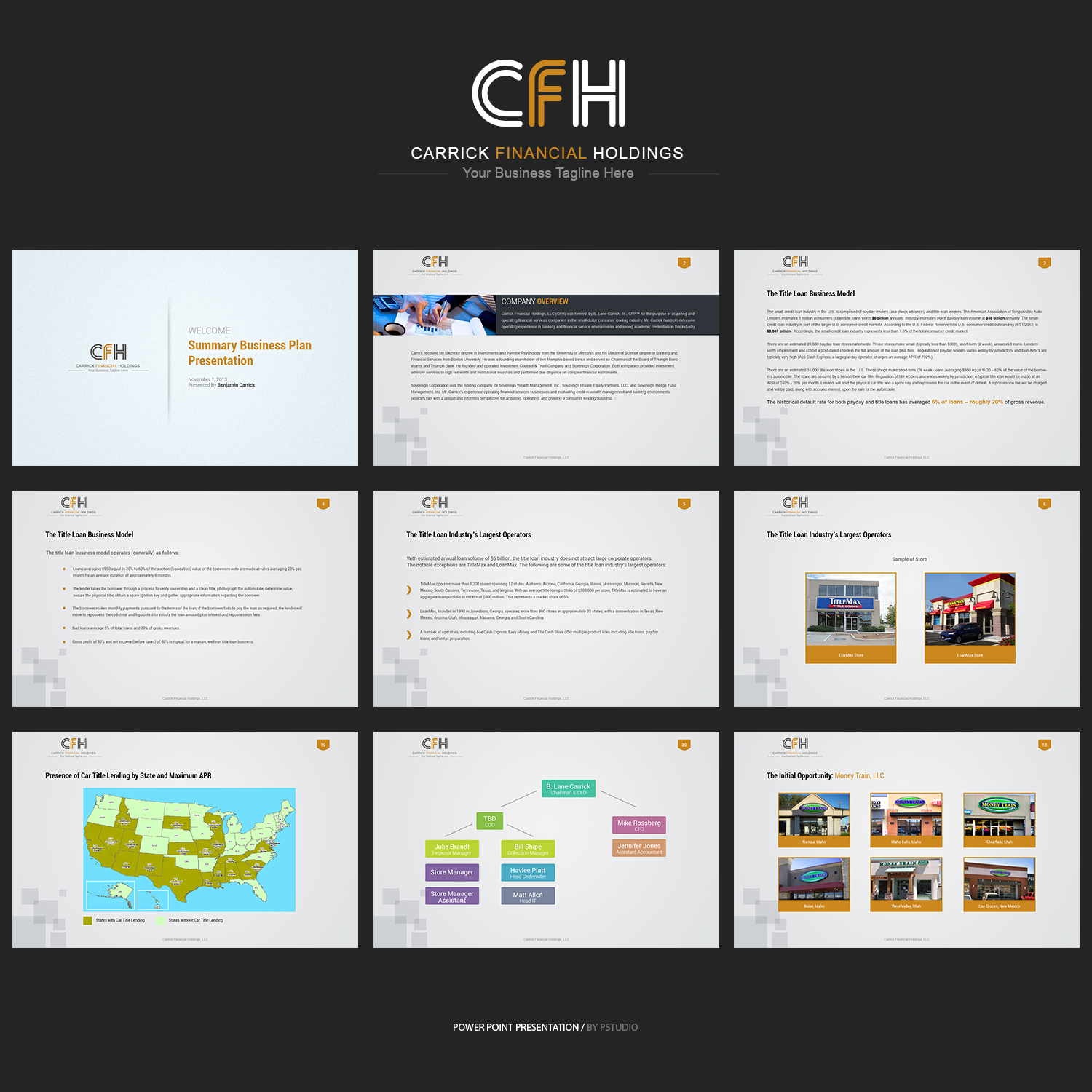 PowerPoint Design by AriefK for Carrick Restaurant Group, LLC | Design #2648968
