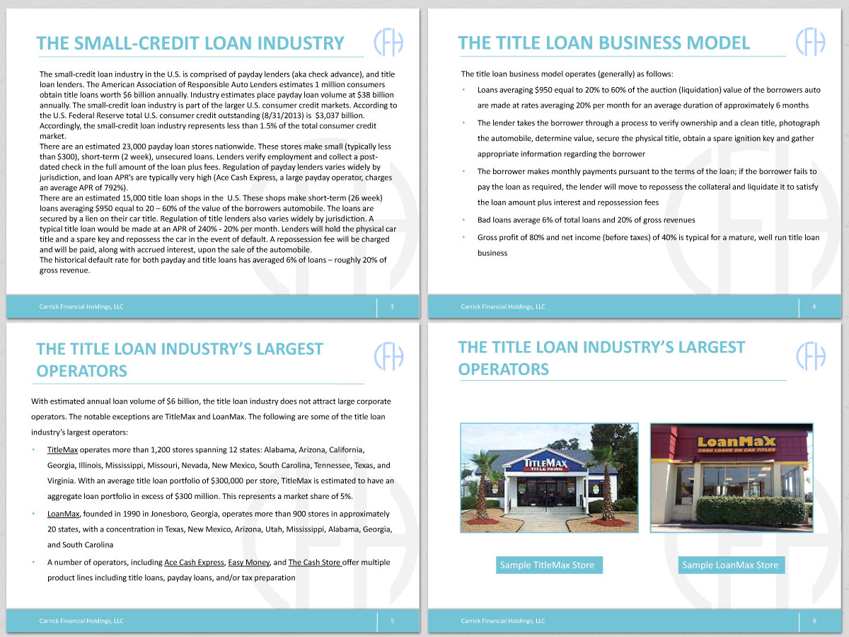 PowerPoint Design by HYPdesign for Carrick Restaurant Group, LLC | Design #2648083