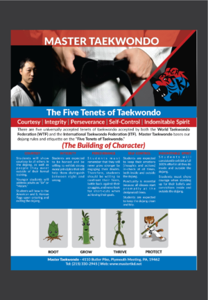 Flyer Design by Deziners Zone for Master Taekwondo, Inc. | Design: #16175263